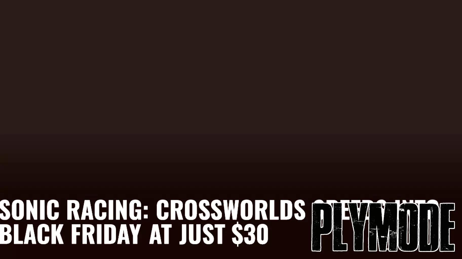 Sonic Racing: CrossWorlds Zooms into Black Friday with a Special Price