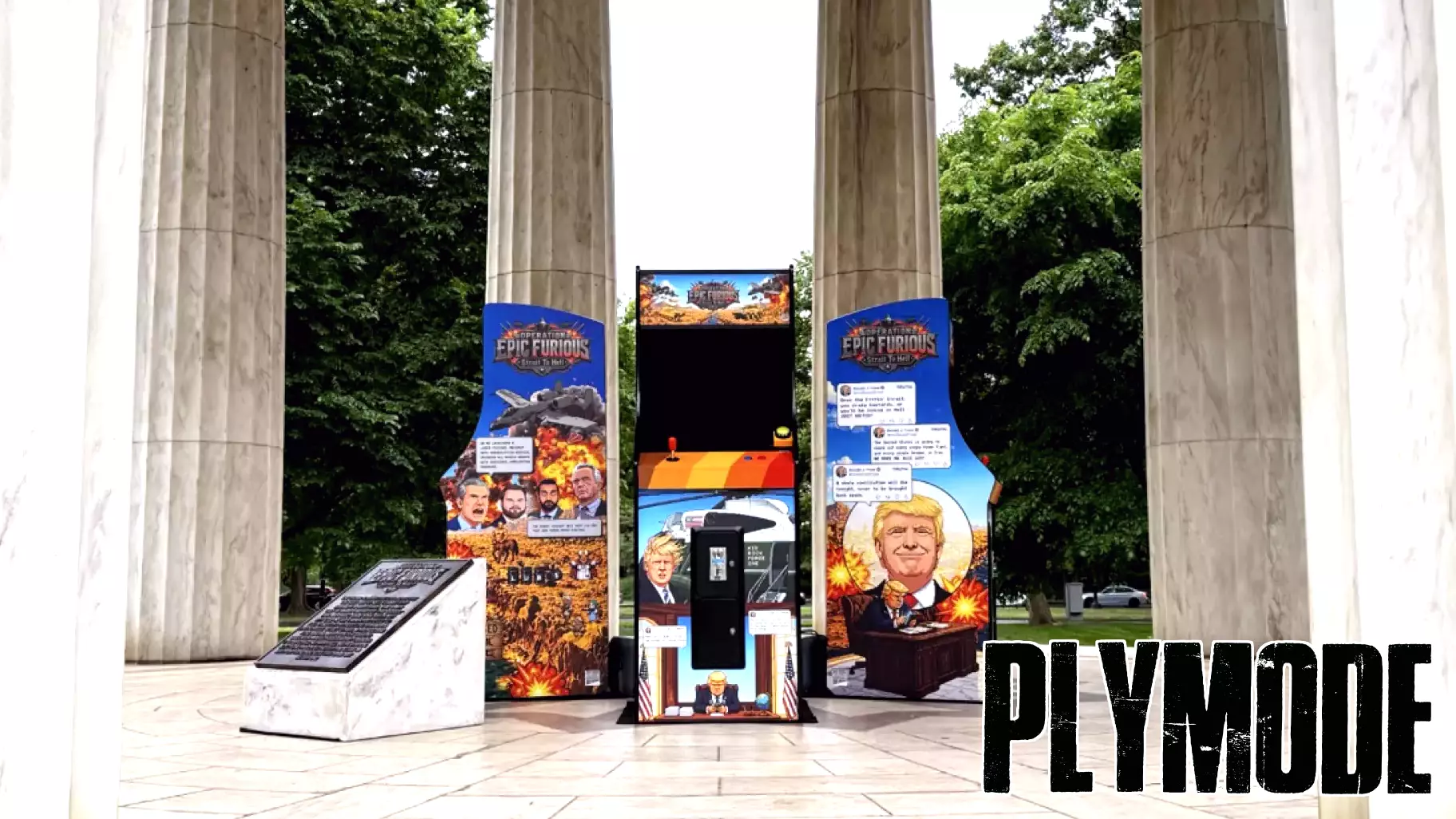 Trump Gets 3 'Fully Functional' Arcade Games Erected At D.C. War Memorial